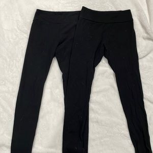 2 pairs of black leggings